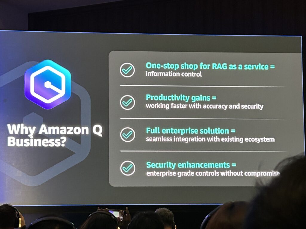 Amazon Q businessは効率性とセキュリティを両立させるための強力なソリューションを提供している