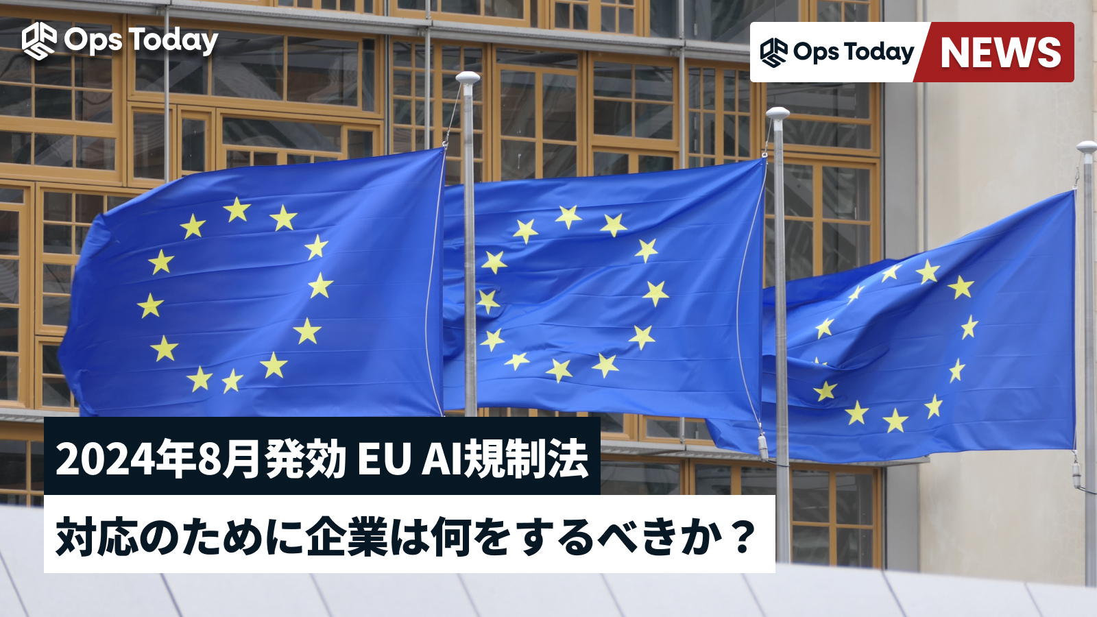 2024年8月発効 EU AI規制法への対応のために企業は何をするべきか？