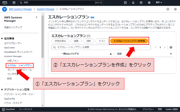 エスカレーションプランを作成