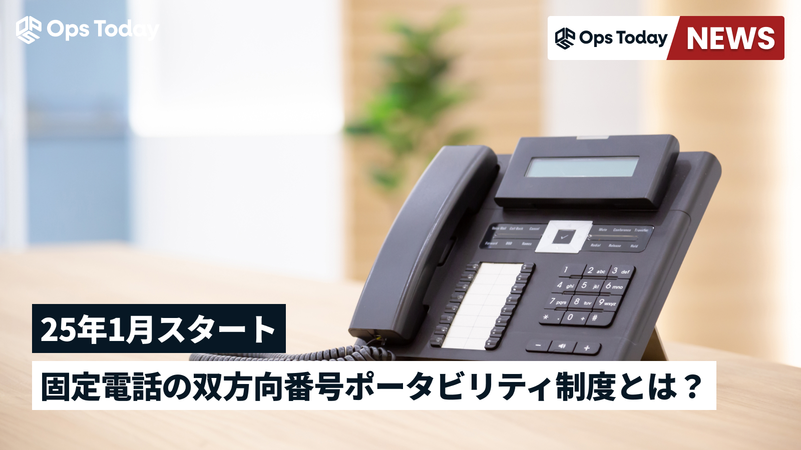 25年1月スタート 固定電話の双方向番号ポータビリティ制度とは？