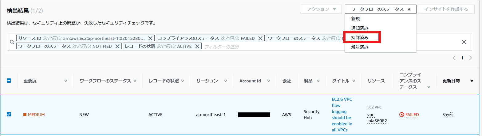 AWS Security Hub最も失敗が多いリソース